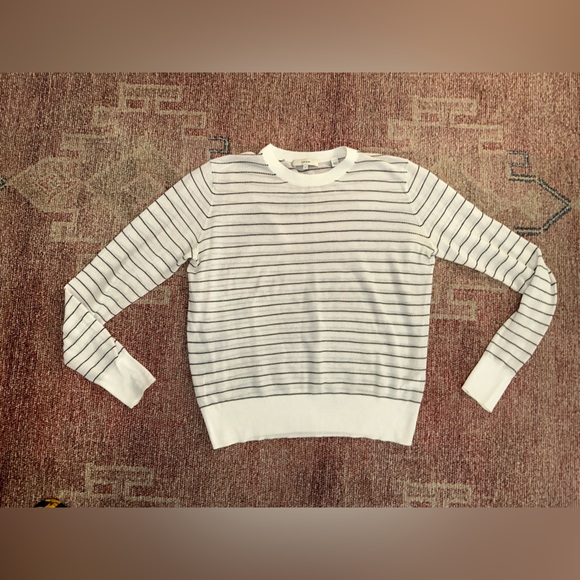 Vince. Knit lightweight semi sheer cotton crew neck sweater size small - Picture 1 of 7